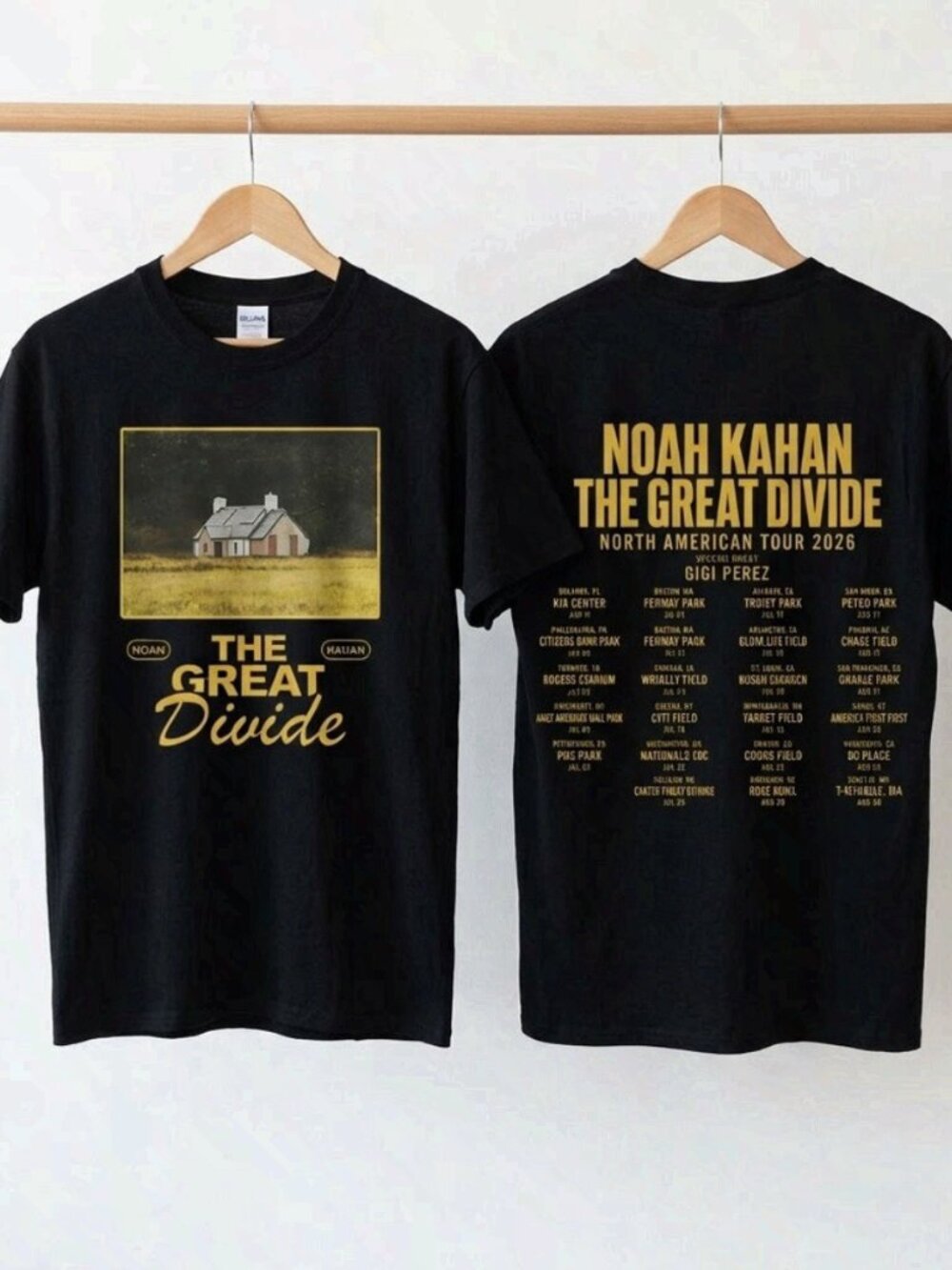 Noah Kahan The Great Divide 2026 House Graphic Tour T-Shirt Reprint